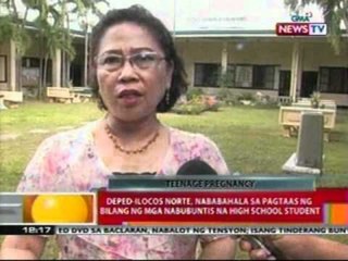 BT: Mga nabubuntis na high school   students sa Ilocos Norte, dumarami