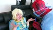 UGLY FROZEN ELSA vs SPIDERMAN DENTIST w/ Pink Spidergirl, Joker Candy & Mermaid - Funny Superheroes