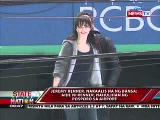 SONA: Jeremy Renner, nakaalis na ng bansa