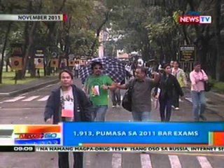 NTG: 1,913, pumasa sa 2011 bar   exams