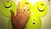 5 Wet Balloons Finger Family - Funny Faces Water Balloon Finger Song for Kids Popping Balloons