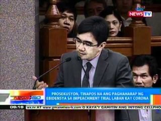 NTG: Prosekusyon, nilinaw na plano pa rin nilang ungkatin ang umano'y dollar accounts ni Corona