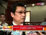 BT: Senado, gustong tumestigo si Corona sa impeachment trial