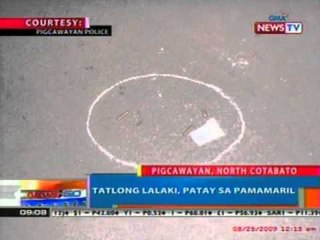 NTG: 3 lalaki, patay sa pamamaril sa Pigcawayan, North Cotabato (030212)