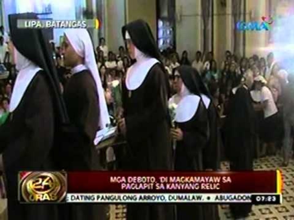 24 Oras: Relic ni St. Clare of   Assisi, inililibot sa ilang   simbahan sa Batangas