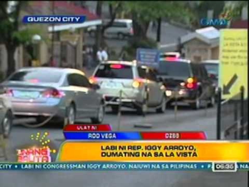 UB: Labi ni Rep. Iggy Arroyo, dumating na sa La Vista (030112)