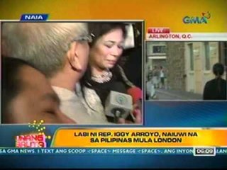 UB: Labi ni Rep. Iggy Arroyo, naiuwi na sa Pilipinas mula sa London (030112)