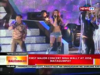 BT: First major concert nina   Wally at Jose, matagumpa