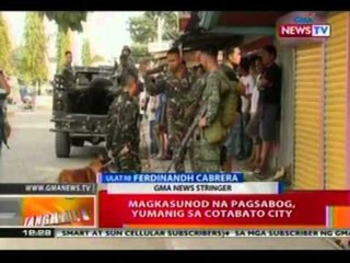 BT: Sunod-sunod na pagsabog,   yumanig sa Cotabato city