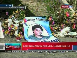 Labi ni Marvin Reglos, nailibing   na