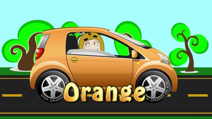 Learn Colors with funny Oddbods in Coloring Car Racing animation | Coloring pages for Kids