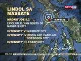 NTG: 5.2 Magnitude na lindol, yumanig sa Masbate kaninang umaga (030612)