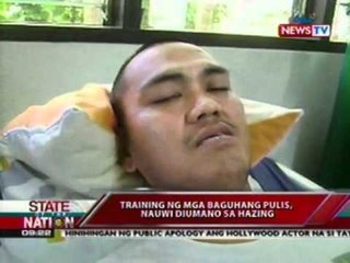 7 pulis na suspek sa   hazing, ni-relieve sa training committee habang gumugulong ang imbestigasyon