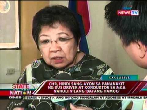 CHR, hindi sang-ayon sa pananakit ng bus driver at konduktor sa mga nahuli nilang 'batang hamog'