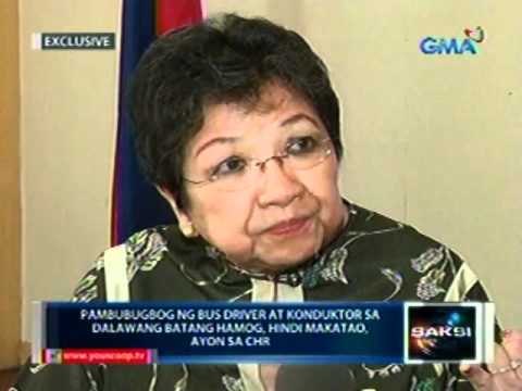 Pambubugbog ng bus driver at konduktor sa dalawang batang hamog, hindi makatao, ayon sa CHR