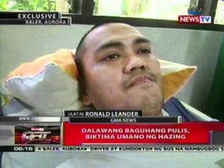 QRT: 2 baguhang pulis, biktima ng   hazing sa Aurora