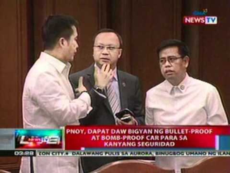 NTL: PNoy, dapat bigyan ng bullet-  proof at bomb-proof car para sa   kanyang seguridad