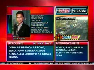 DB: Alliance of Concerned Teachers, nababahala sa pagdami ng mag-aaral sa public schools (030512)