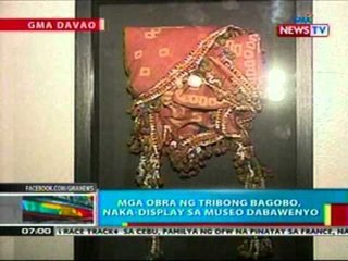 BP: Mga obra ng tribong Bagobo,   naka-display sa Museo Dabawenyo