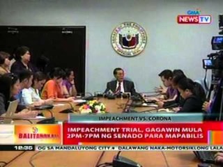 BT: Giit ng prosekusyon, sa   impeachment court dapat magsalita   si Corona