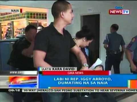 NTG: Labi ni Rep. Iggy Arroyo, dumating na sa NAIA (030812)