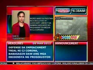 DB: Word War sa pagitan ng Executive at Judiciary, umiinit na naman (030812)