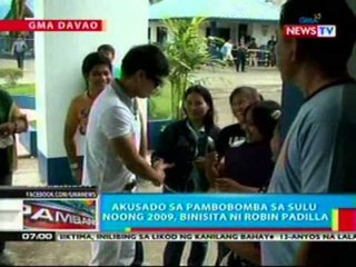 BP: Akusado sa pambobomba sa Sulu   noong 2009, binisita ni Robin   Padilla