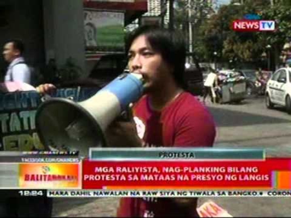 BT: Mga raliyista, nag-planking bilang protesta sa mataas na presyo ng langis