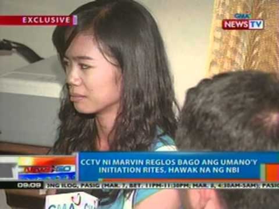 NTG: CCTV ni Marvin Reglos bago   ang umano'y initiation rites,   hawak na ng NBI