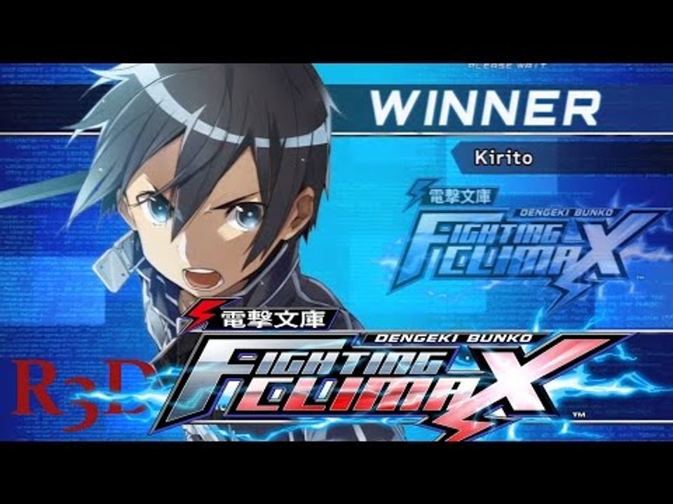 Dengeki Bunko: Fighting Climax - "Kirito" Story Mode - Arcade Walkthrough {English, Full 1080p HD}