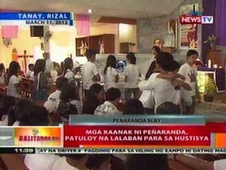 BT: Mga kaanak ni Penaranda, patuloy na lalaban para hustisya