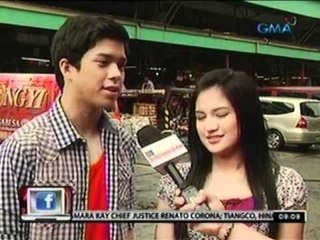 24 Oras: Julie Ann San Jose at Elmo Magalona, nagshooting na para sa kanilang pelikula