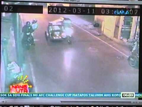 UB: Paghahagis ng hinihinalang granada sa isang compound sa Pasay, nakunan ng CCTV (031212)