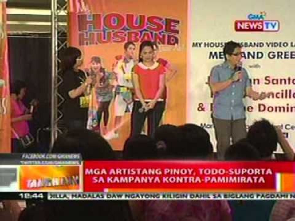 BT: Mga artistang Pinoy, todo-suporta sa kampanya vs pamimirata