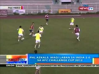 NTG: PHL Azkals, wagi vs India sa AFC Challenge Cup 2012 sa score na 2-0  (031212)