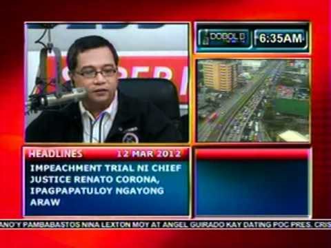 DB: 'Di bababa sa 15 testigo, nakahandang iprisinta ng Defense Panel sa Impeachment (031212)