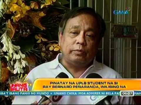 UB: Pinatay na UPLB student na si Ray Bernard Peñaranda, inilibing na (031212)