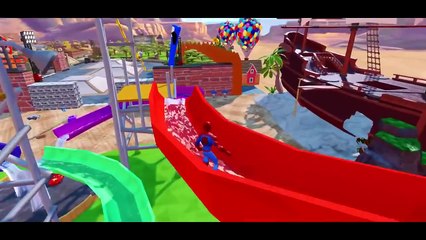 Black spider man and spider man cartoon lightning McQueen