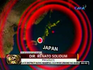 24 Oras: Panayam kay: Dir. Renato Solidum-PHIVOLCS