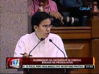 24 Oras: Allowances na natanggap ni Corona, binusisi ng prosekusyon