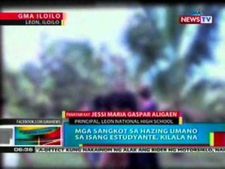 BP: Mga sangkot sa hazing sa isang   estudyante sa Iloilo, kilala na