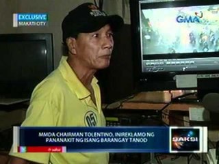 Saksi: MMDA Chairman Tolentino,   inireklamo ng pananakit ng isang   barangay tanod