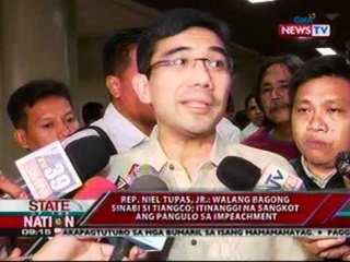 SONA: Rep. Toby Tiangco,   boluntaryo raw tumestigo