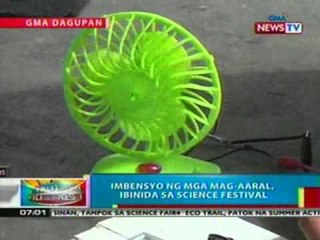 BP: Imbensyon ng mga mag-aaral sa Dagupan, ibinida sa Science Festival