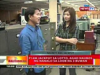 BT:  P14M Jackpot sa lotto, agad naubos ng nanalo sa loob ng 3 buwan