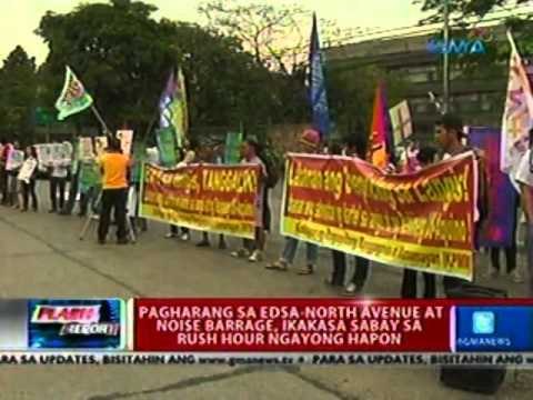 Flash: Pagharang sa EDSA-North Ave at Noise barrage, ikakasa sabay sa rush hour ngayong hapon