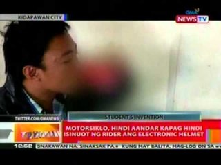 BT: Electronic helmet,   kontra-pagnanakaw at drunk   driving, naimbenta ng mga   estudyante
