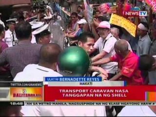 BT: Transport caravan nasa tanggapan   na ng Shell