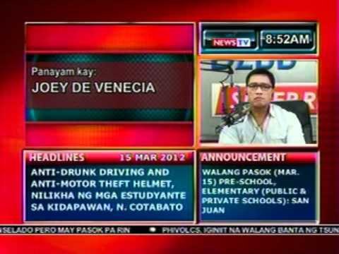 DB: Panayam kay Joey De Venecia III, Whistleblower sa NBN-ZTE Deal (031512)