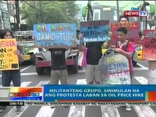 NTG: Ilang tsuper, pumasada muna bago sumali sa transport caravan (031512)